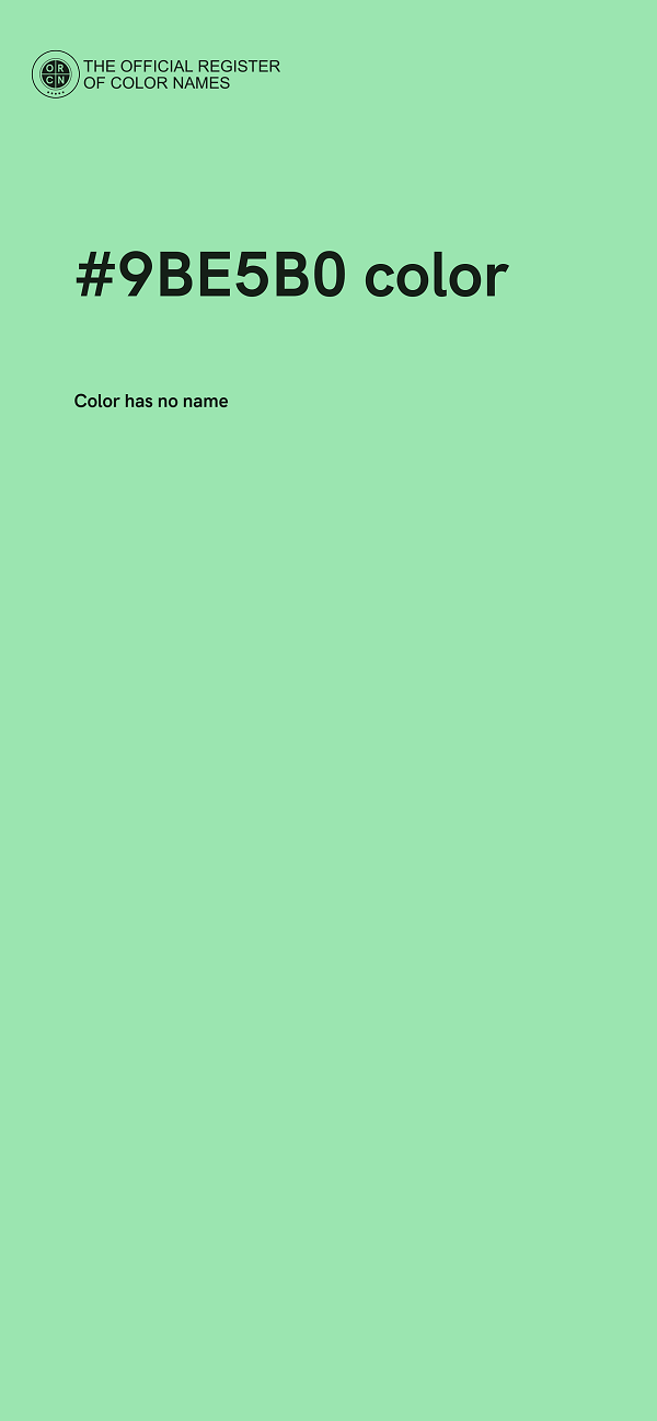 #9BE5B0 color image