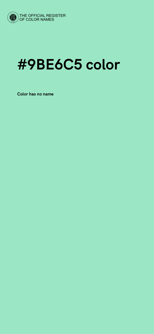 #9BE6C5 color image