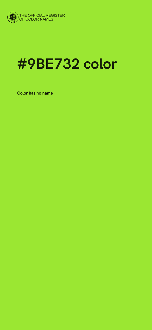 #9BE732 color image