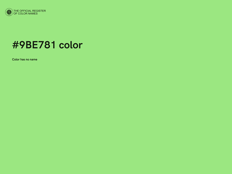 #9BE781 color image