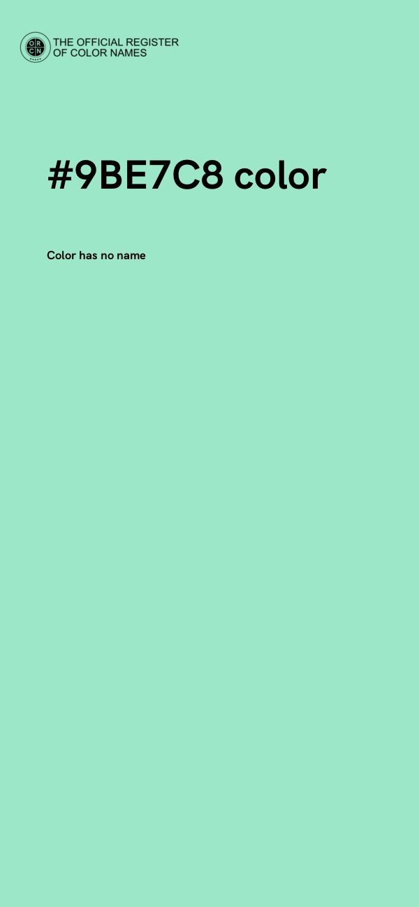 #9BE7C8 color image