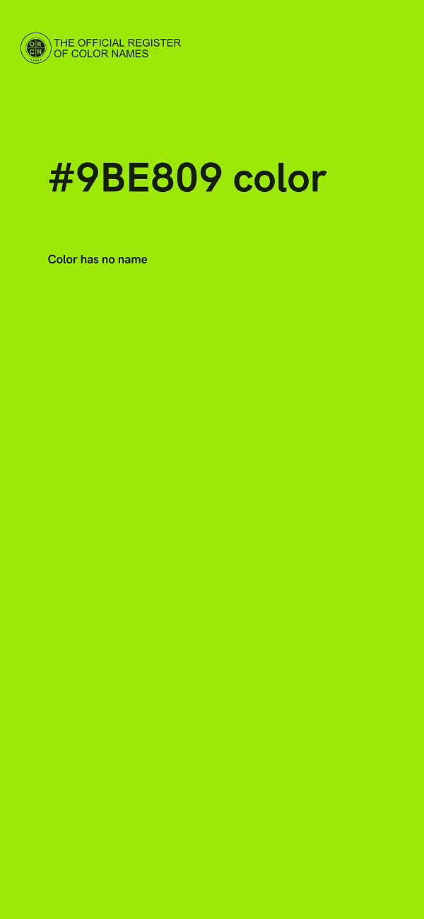 #9BE809 color image