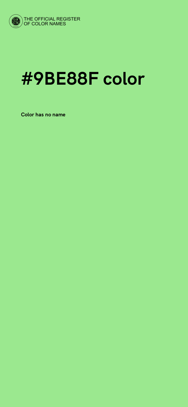 #9BE88F color image