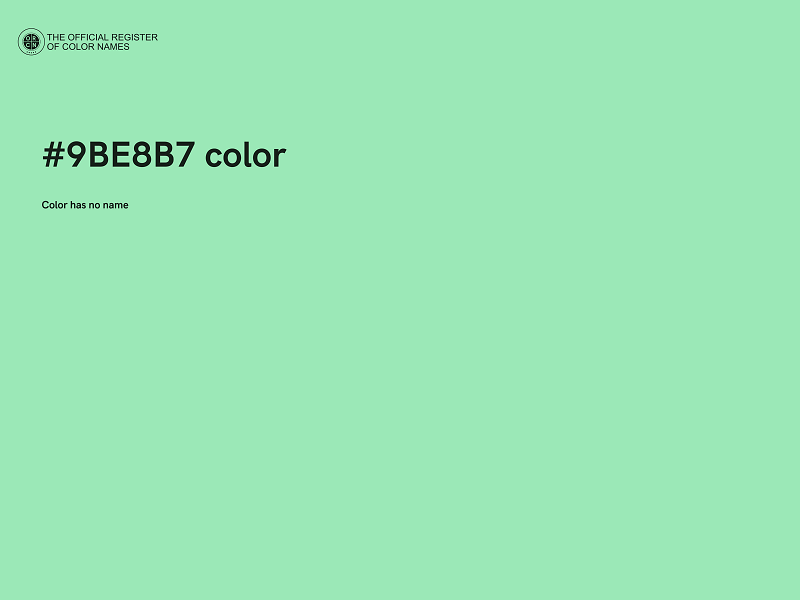 #9BE8B7 color image