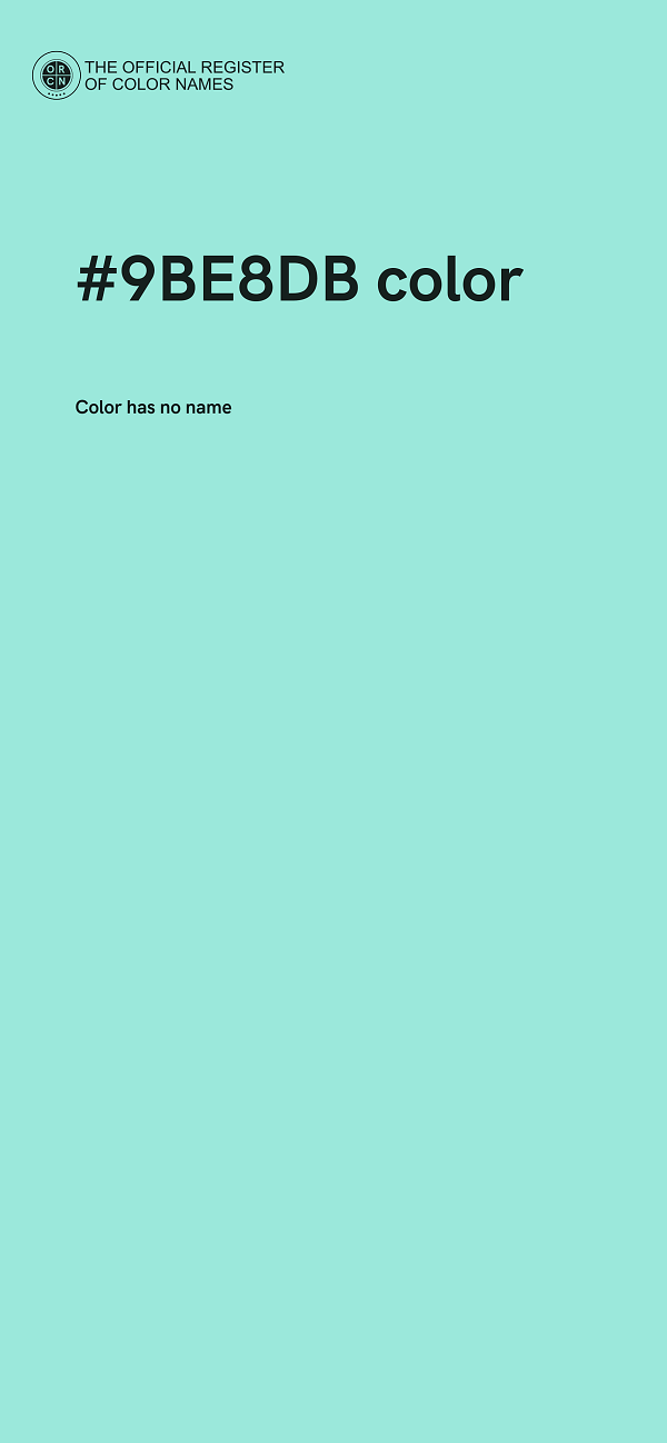 #9BE8DB color image