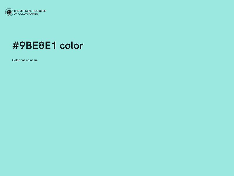 #9BE8E1 color image