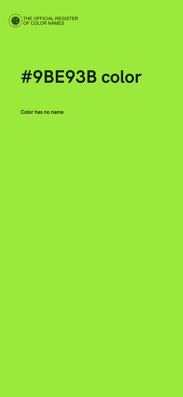 #9BE93B color image