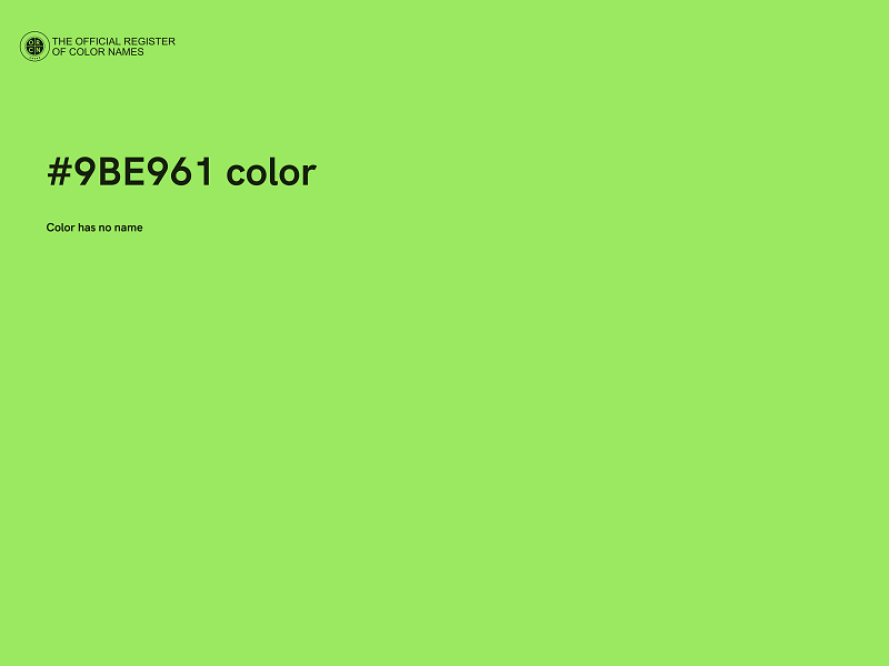 #9BE961 color image