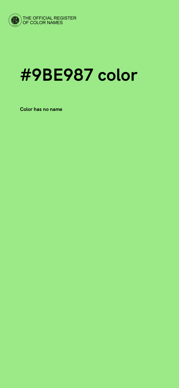 #9BE987 color image