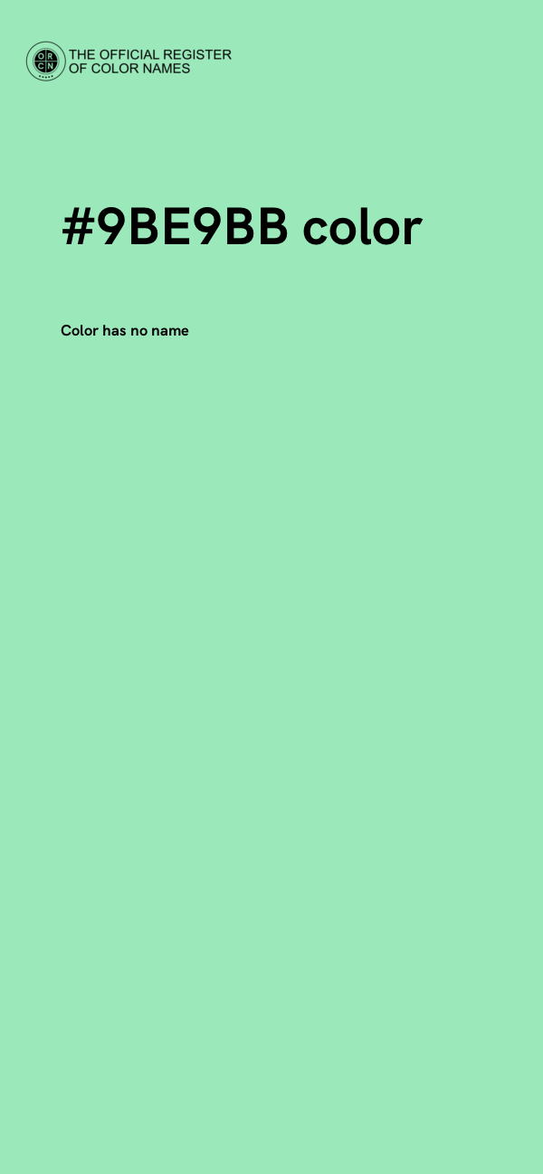 #9BE9BB color image