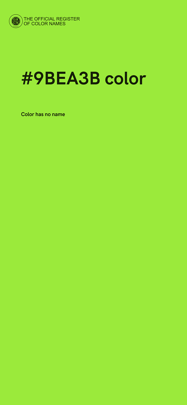 #9BEA3B color image