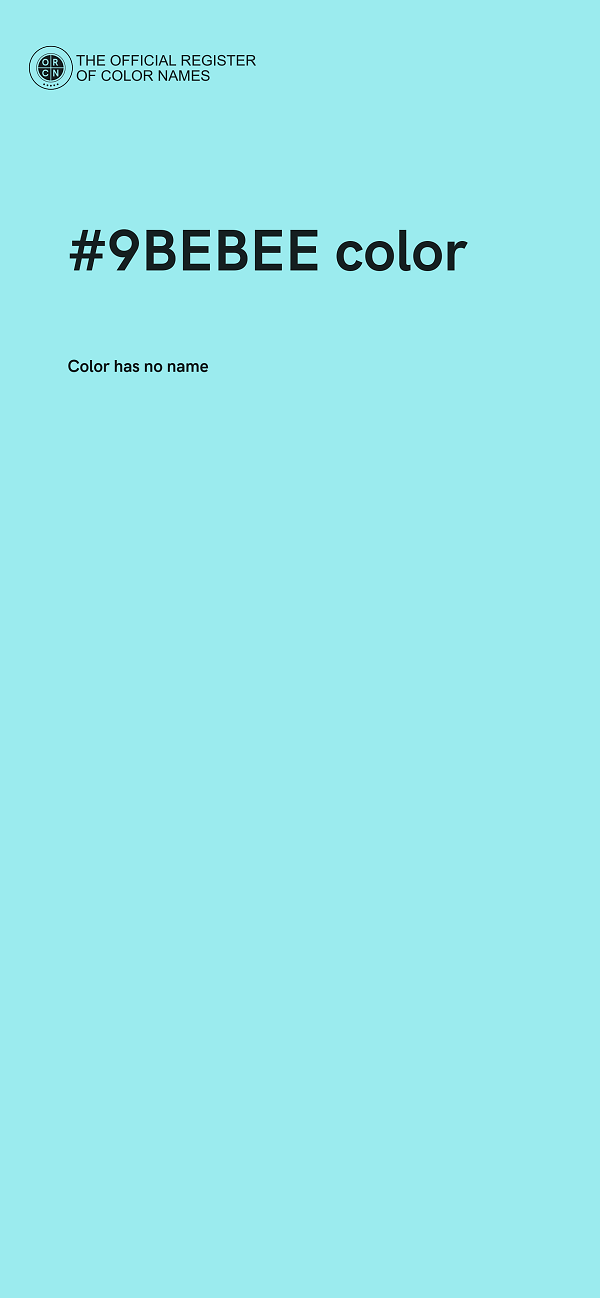 #9BEBEE color image