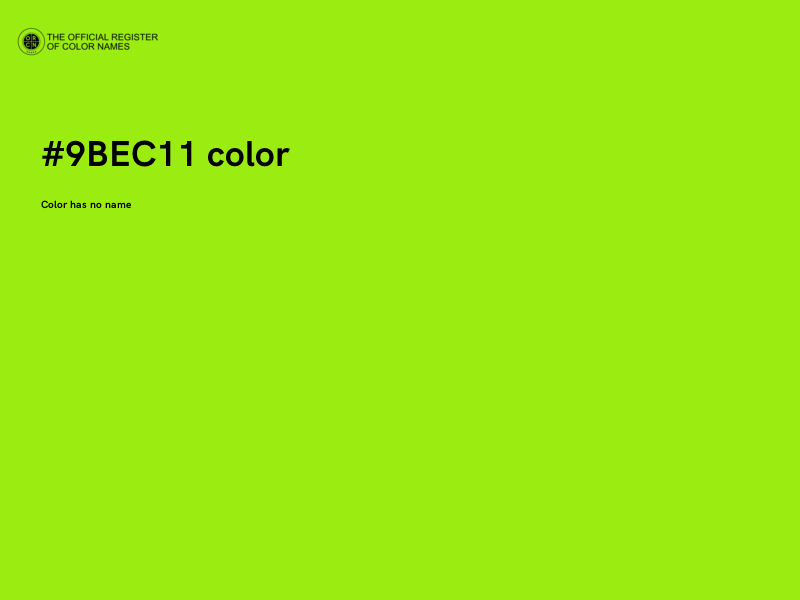 #9BEC11 color image