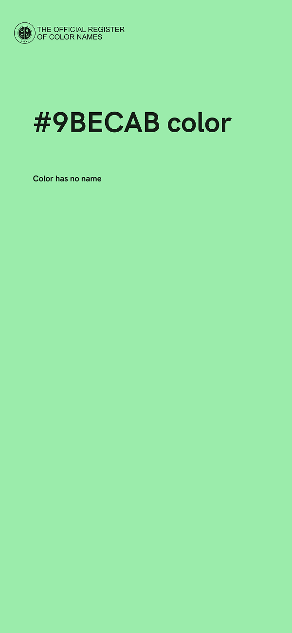 #9BECAB color image