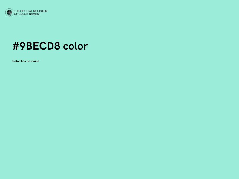 #9BECD8 color image