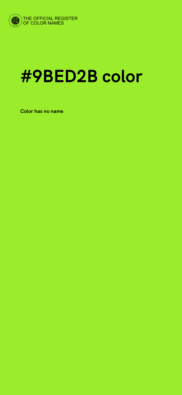 #9BED2B color image