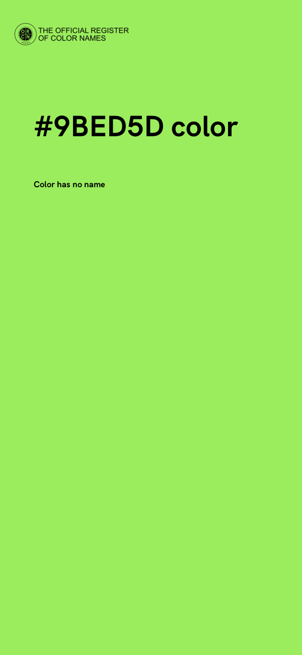 #9BED5D color image