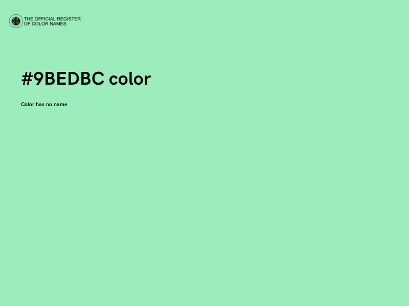 #9BEDBC color image