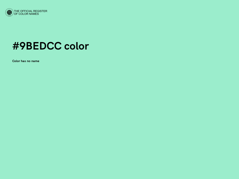 #9BEDCC color image