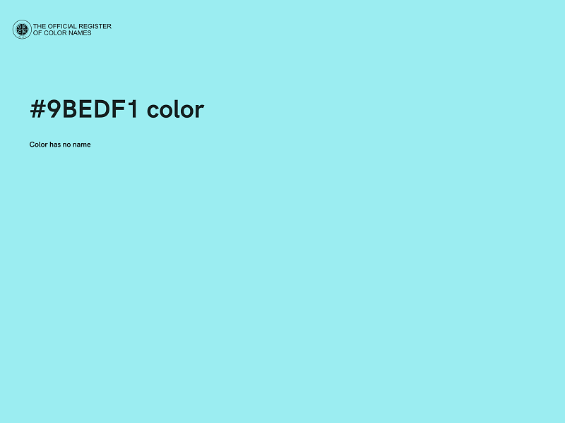 #9BEDF1 color image