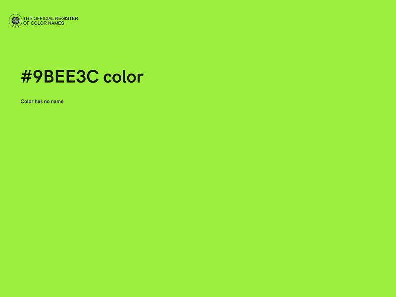 #9BEE3C color image