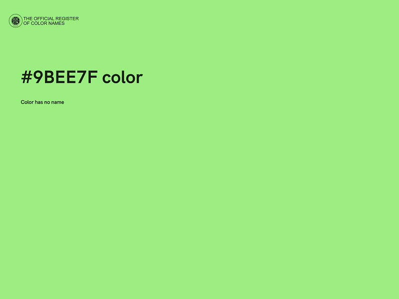 #9BEE7F color image