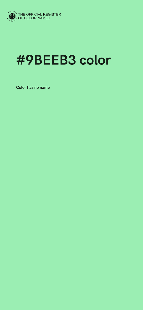 #9BEEB3 color image