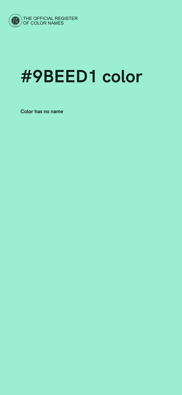 #9BEED1 color image