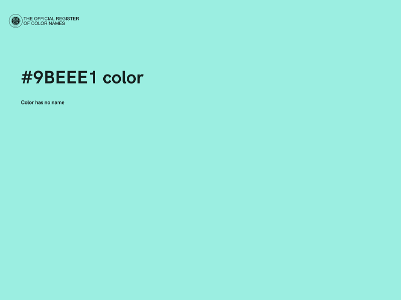 #9BEEE1 color image