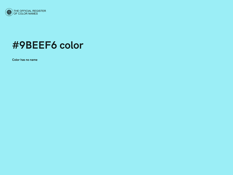 #9BEEF6 color image