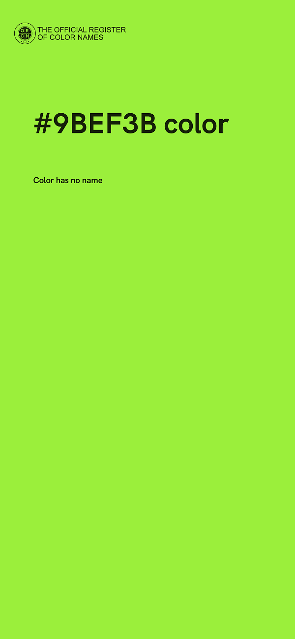 #9BEF3B color image