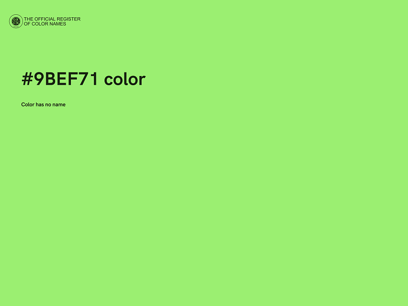 #9BEF71 color image