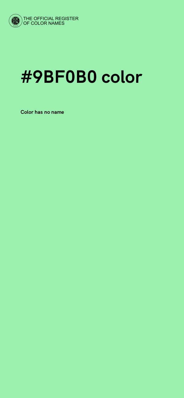 #9BF0B0 color image