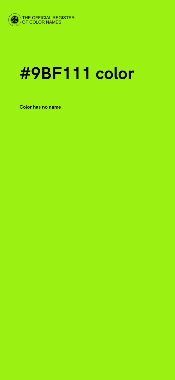 #9BF111 color image