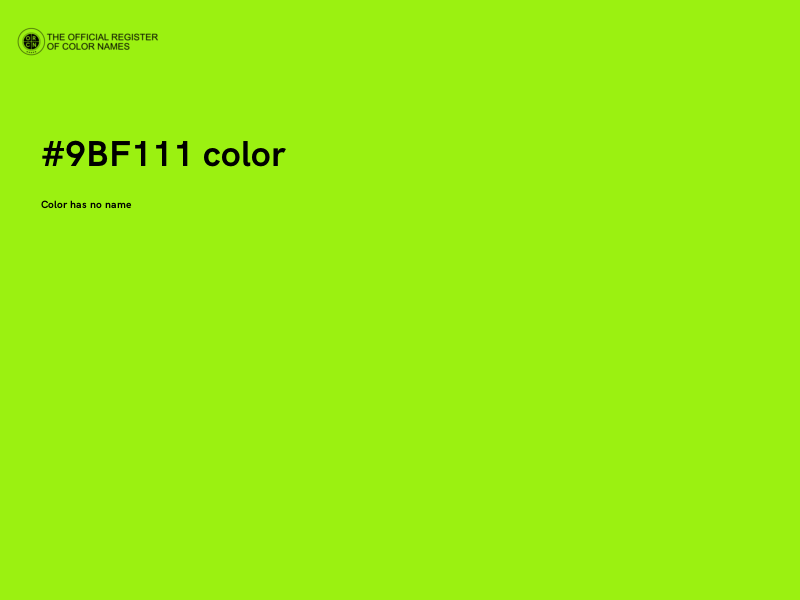 #9BF111 color image