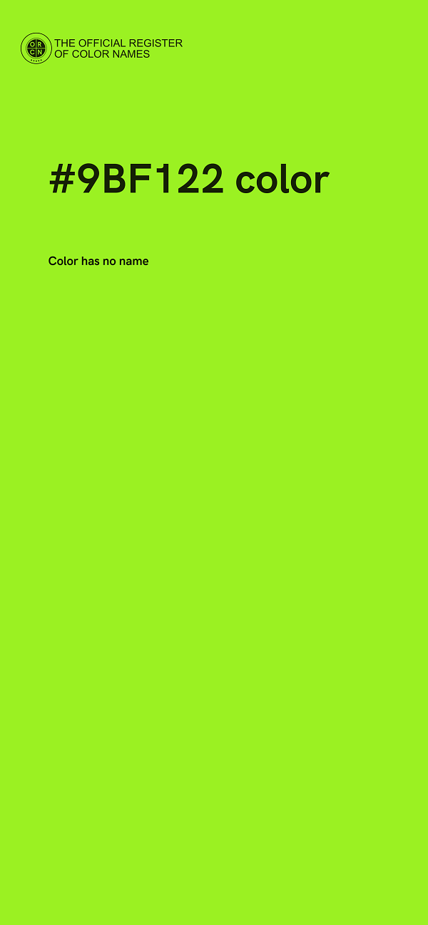 #9BF122 color image