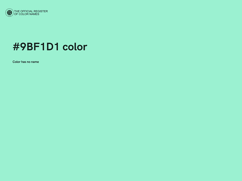 #9BF1D1 color image