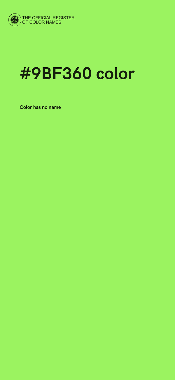#9BF360 color image