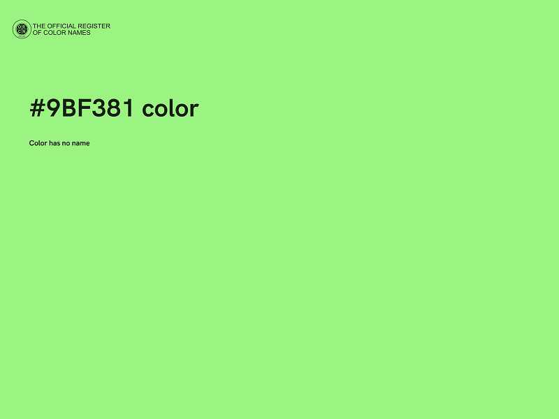 #9BF381 color image