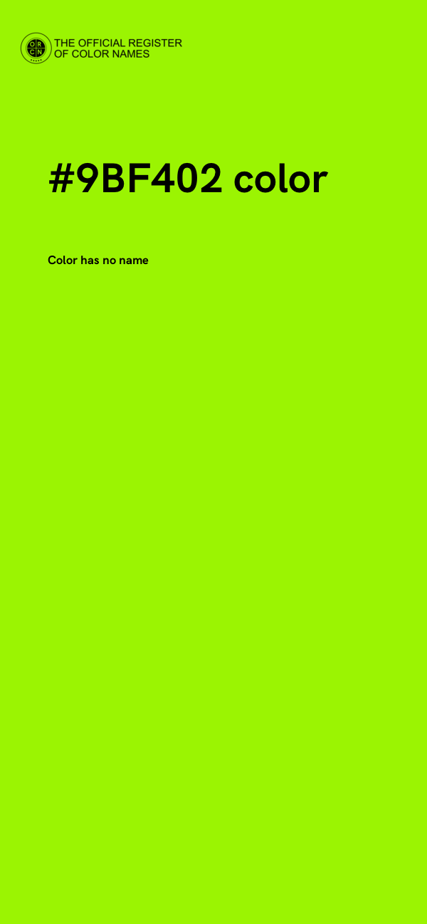 #9BF402 color image