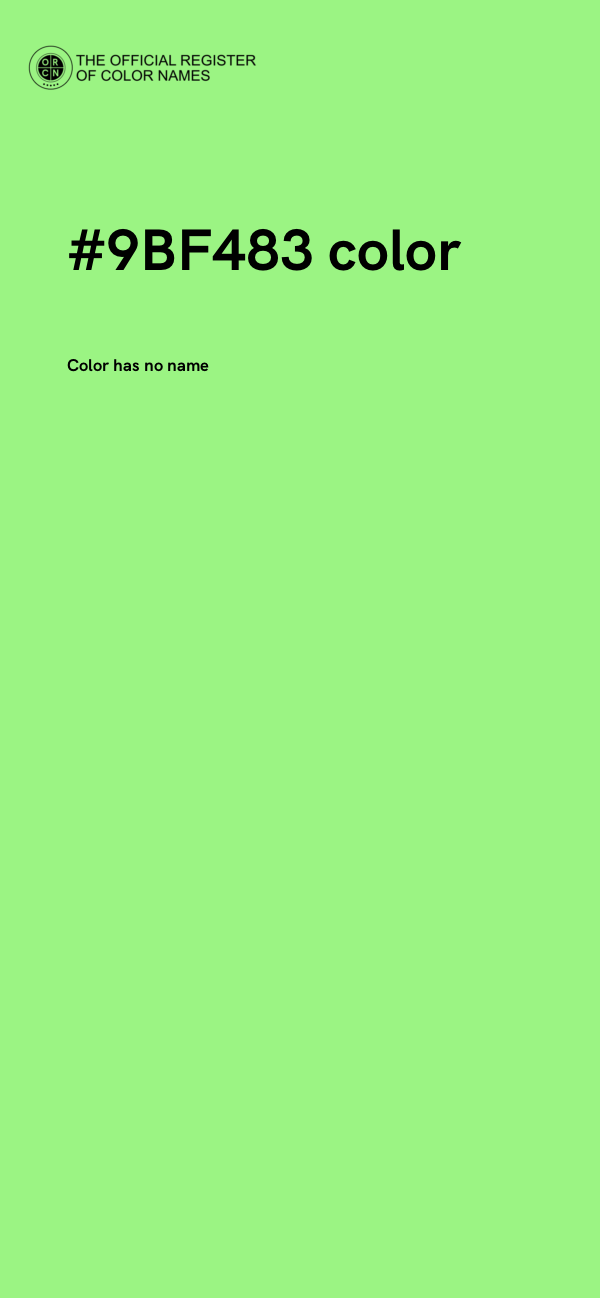 #9BF483 color image