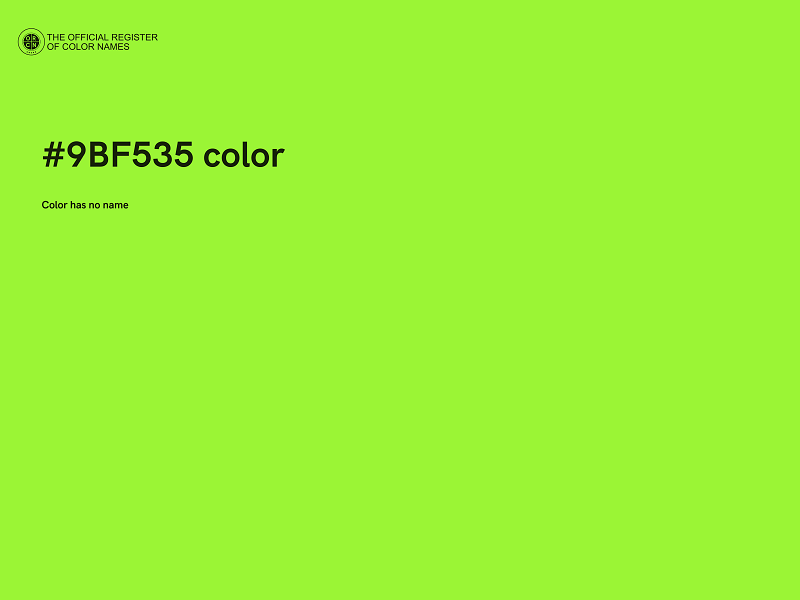 #9BF535 color image