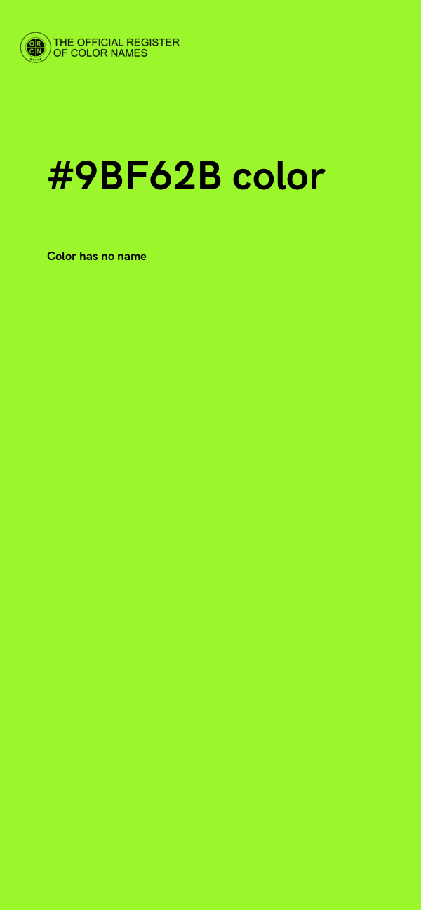#9BF62B color image