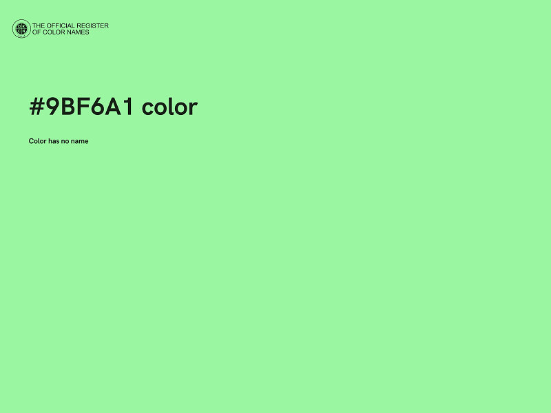 #9BF6A1 color image