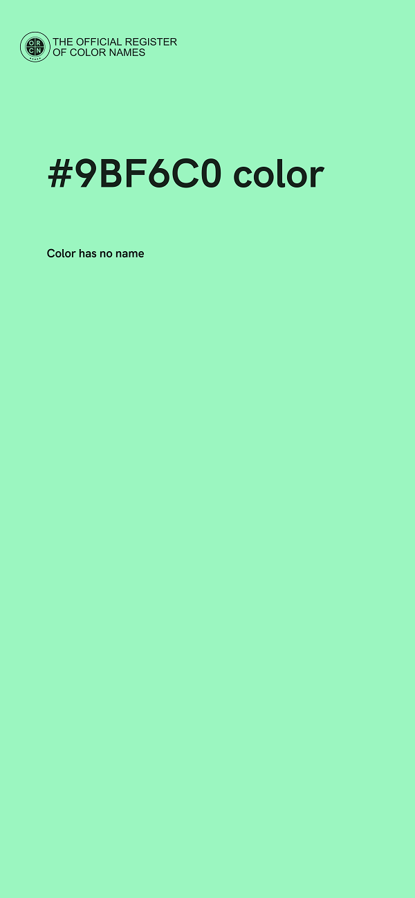 #9BF6C0 color image