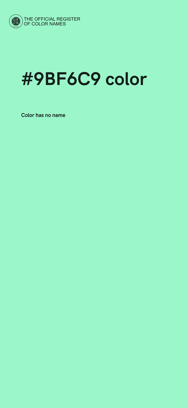 #9BF6C9 color image