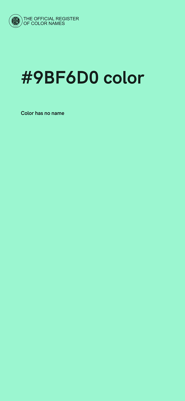 #9BF6D0 color image