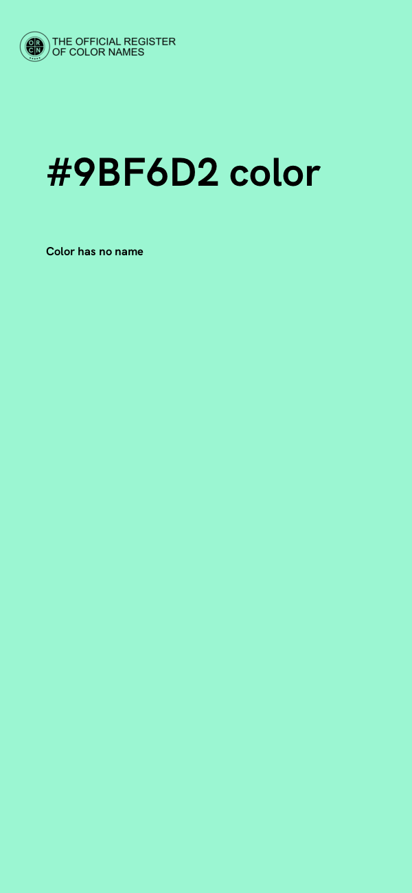 #9BF6D2 color image