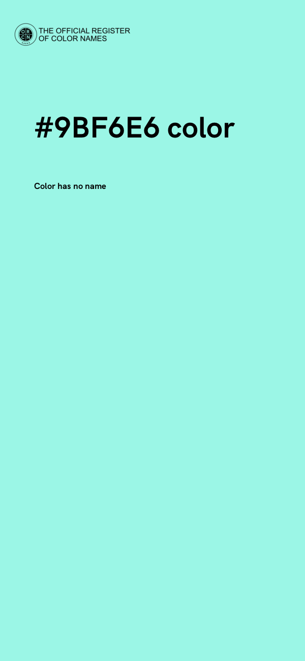 #9BF6E6 color image