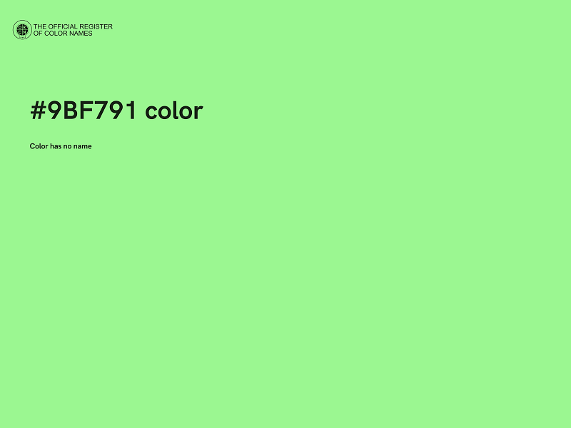#9BF791 color image